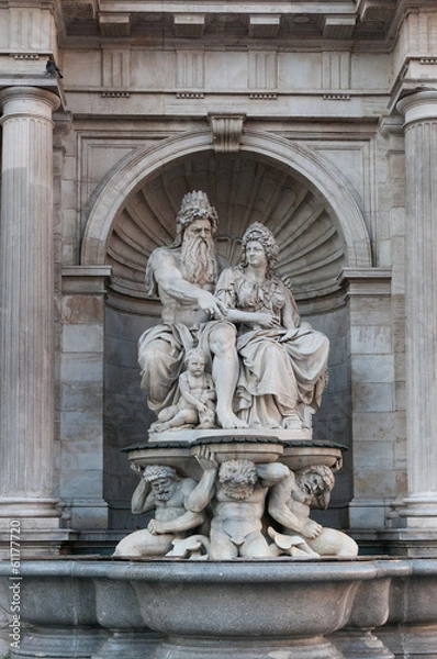 Obraz Danubius und Vindobona