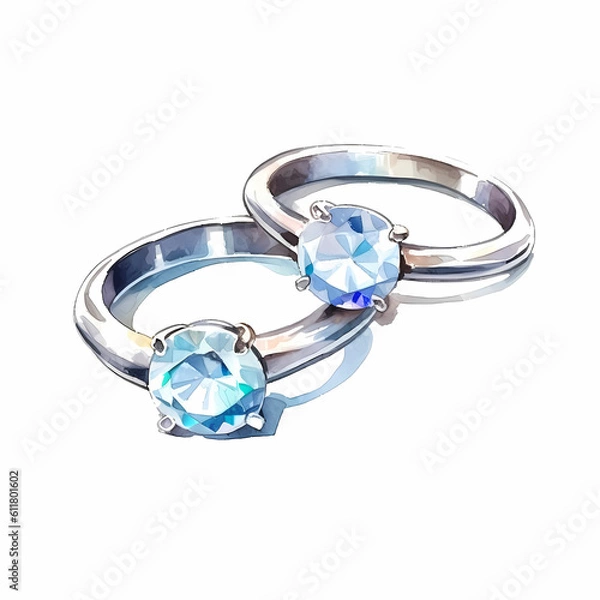 Obraz diamond ring with diamonds