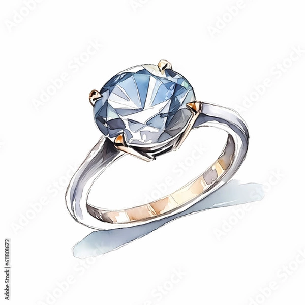 Obraz ring with diamonds