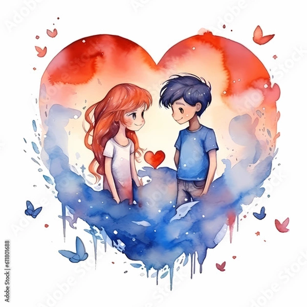 Obraz couple with heart