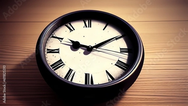 Fototapeta clock on a wall