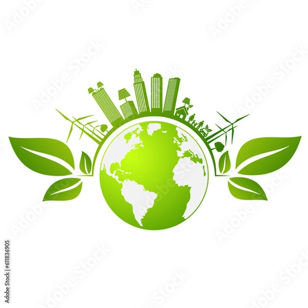 Obraz Eco Friendly concept, vector illustration