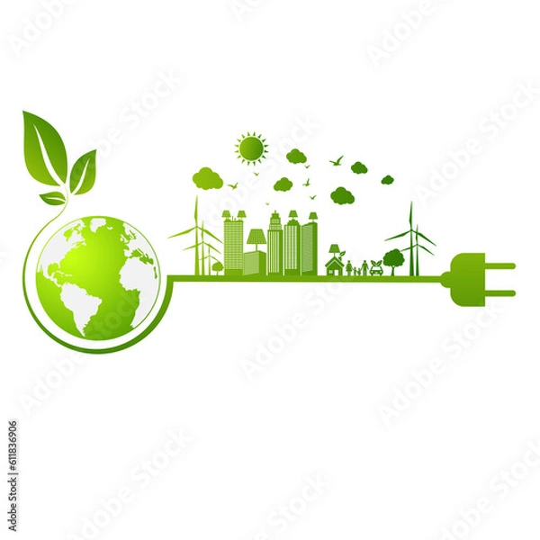 Obraz Eco Friendly concept, vector illustration