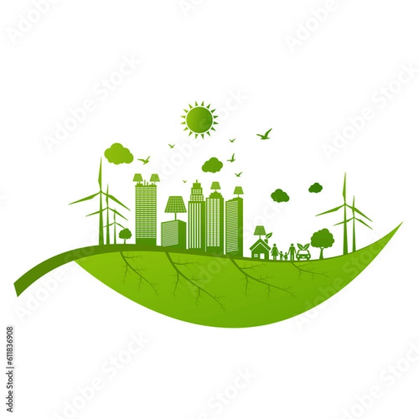 Obraz Eco Friendly concept, vector illustration