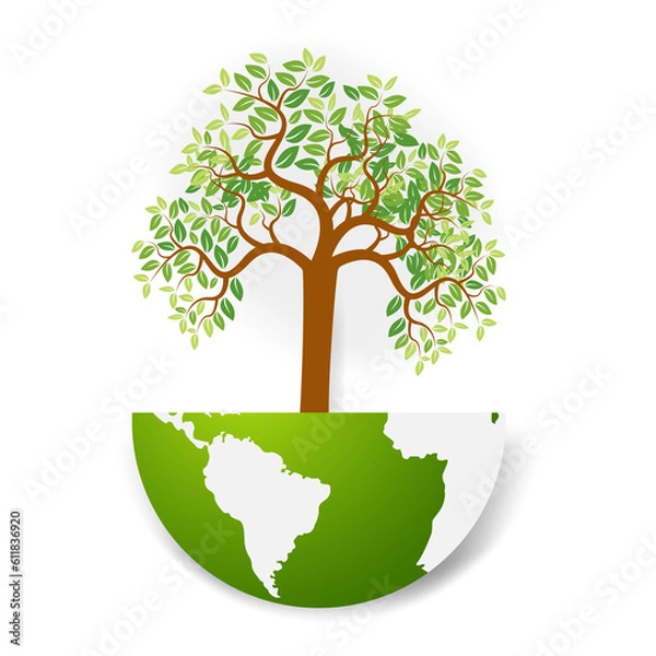 Obraz Eco Friendly concept, vector illustration