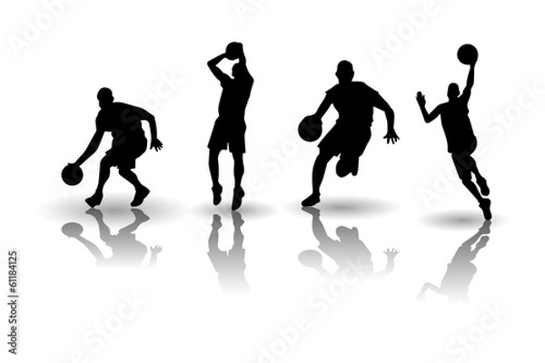 Obraz Basketball silhouette Vectors