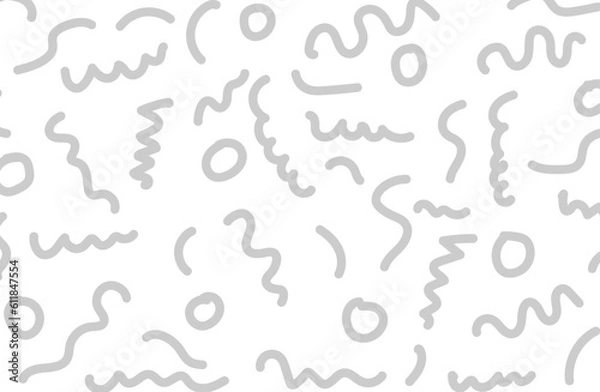 Fototapeta hand drawn lines seamless pattern background