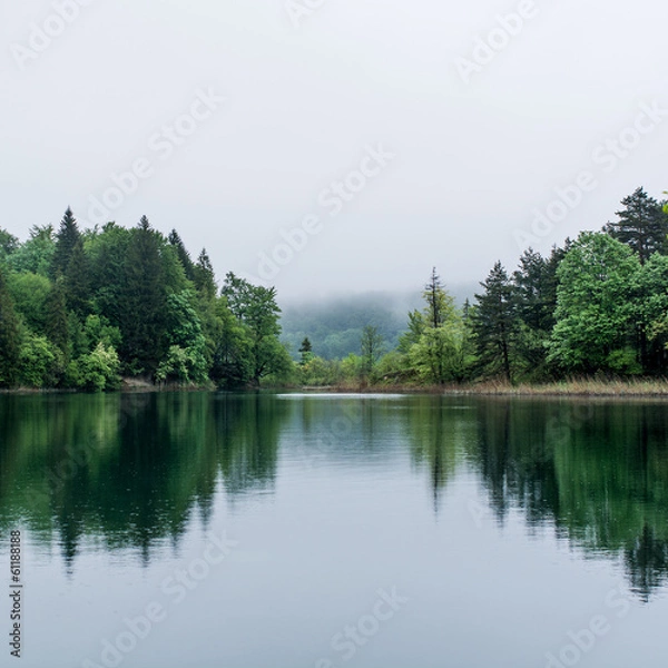 Fototapeta Misty lake