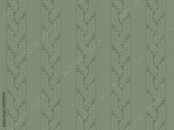 Fototapeta 縄編みケーブルニット