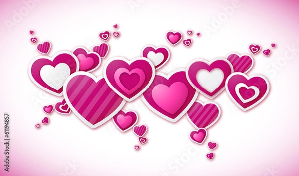 Obraz Saint Valentin - Illustration vectorielle