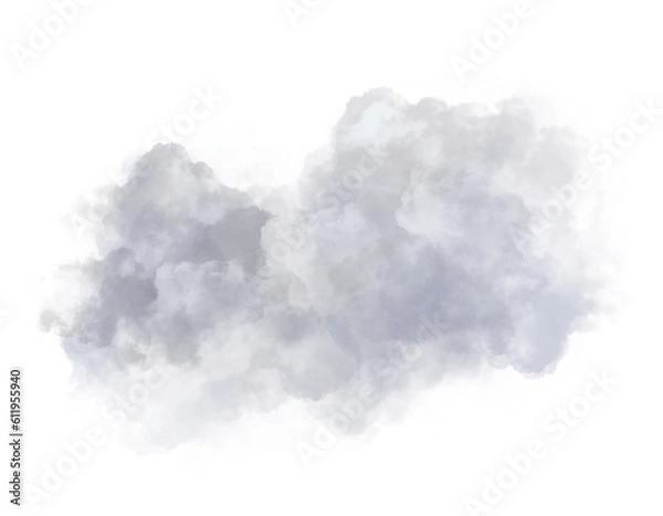 Obraz realistic smoke or cloud isolated on transparency background ep31
