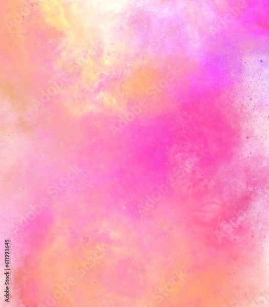 Obraz Sky gradient with cloud  like cotton candy background 