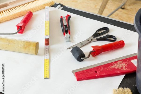 Obraz Werkzeug Tapezieren