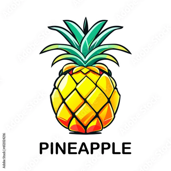 Obraz Pineapple Logo Icon Design Template.