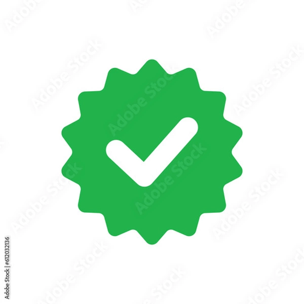 Obraz Green check mark icon