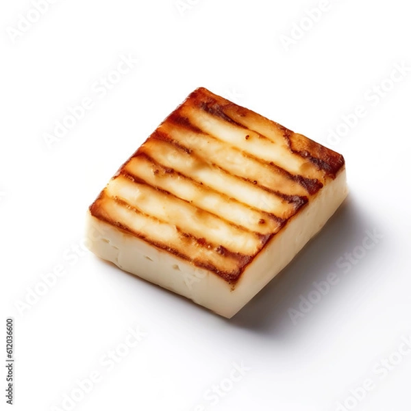 Fototapeta Delicious Haloomi isolated on white background, generative AI
