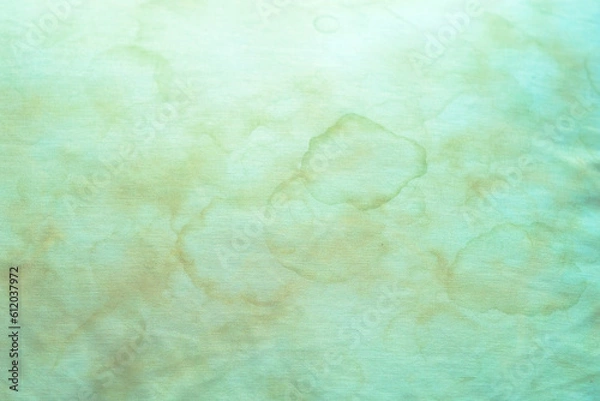 Fototapeta Close up dirty pillow from saliva and sweat stain. Cleaning concept.