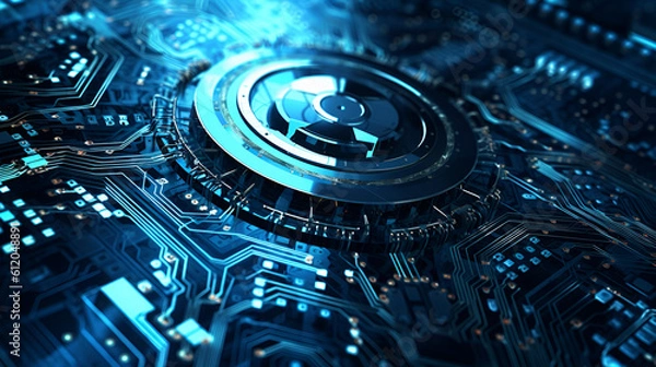 Fototapeta Technology background networking background framework idea