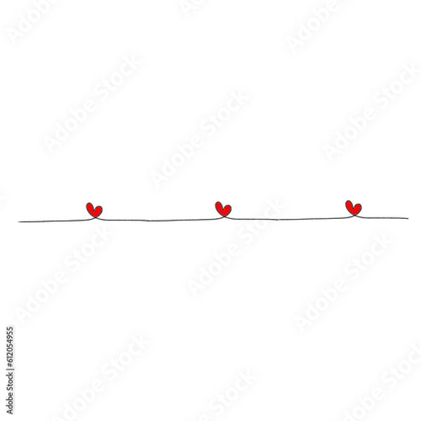 Obraz heart on the line