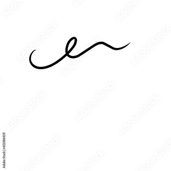 Fototapeta Curly Swishes Swashes