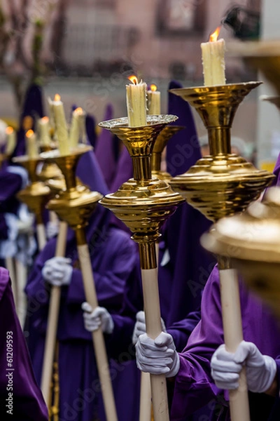 Obraz Cirios en procesión