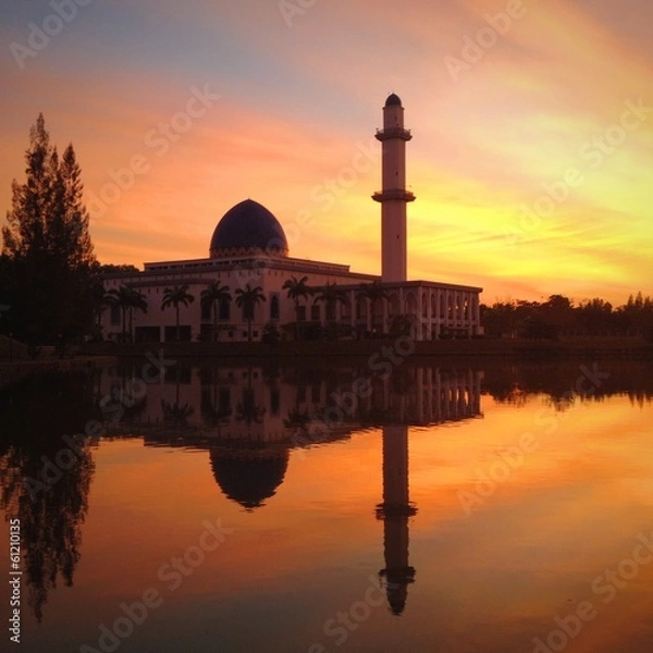 Fototapeta Mosque sunrise