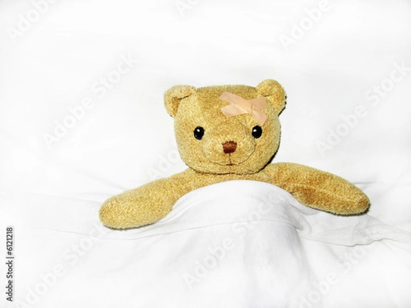 Obraz teddy orsetto è malato