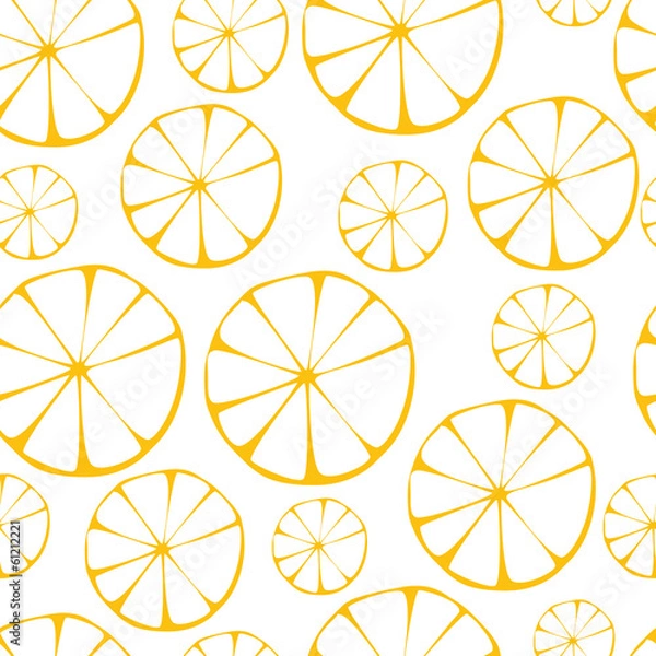Fototapeta Vector lemon pattern