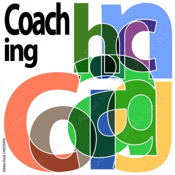 Obraz Coaching. Single letters