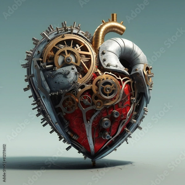 Obraz The Heart's Fortress: Iron and Armor Artwork