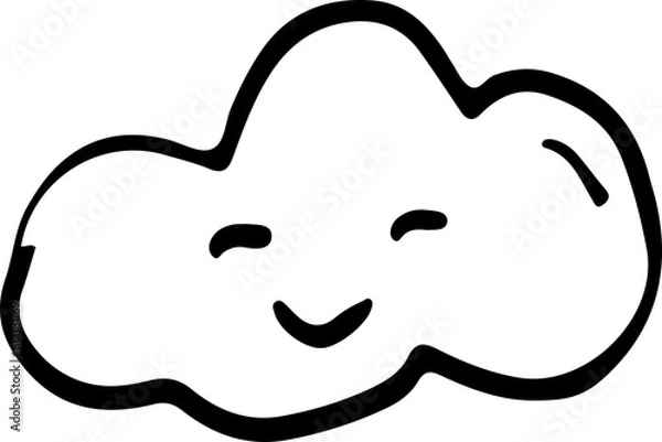 Fototapeta doodle cloud