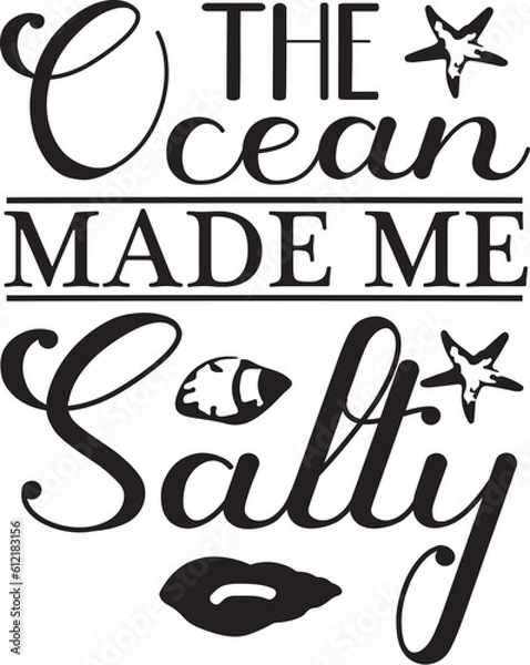 Obraz the ocean made me salty