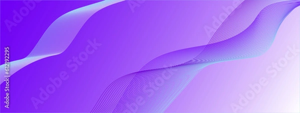 Obraz gradient abstract background with waves. Vector illustration abstract graphic design banner pattern presentation background wallpaper web template.