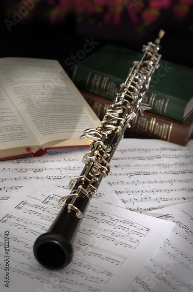 Obraz Oboe Vintage Setup
