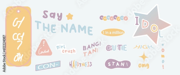 Fototapeta Kpop Hallyu Element 3