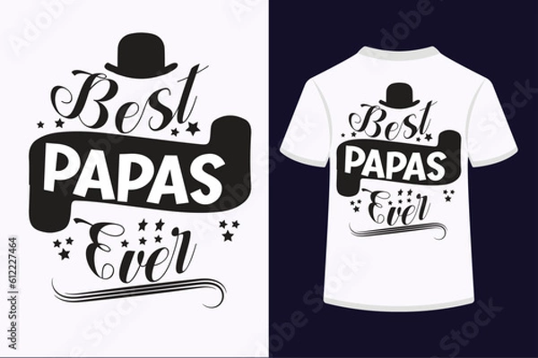 Obraz BEST PAPA EVER vector illustration