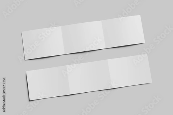 Obraz trifold landscape brochure mockup