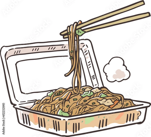 Obraz 祭りの焼きそば