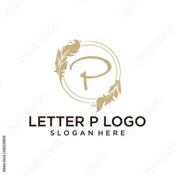 Fototapeta letter p editable resizable EPS 10