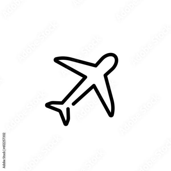 Fototapeta transportation airplane sign symbol vector
