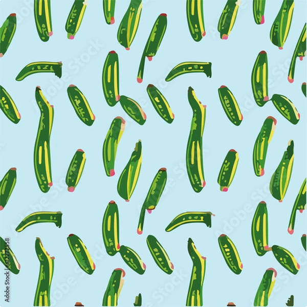 Obraz cute simple okra pattern, cartoon, minimal, decorate blankets, carpets, for kids, theme print design
