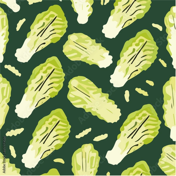 Obraz cute simple napa cabbage pattern, cartoon, minimal, decorate blankets, carpets, for kids, theme print design
