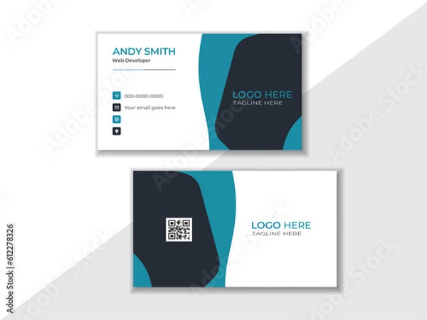 Obraz Business Card Design, Modern Business Card Template Design,double sided business card template