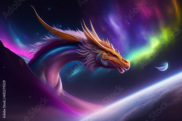 Obraz dragon in the sky