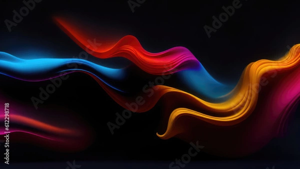 Obraz Abstract background illustration of a smoke color (Generative AI)