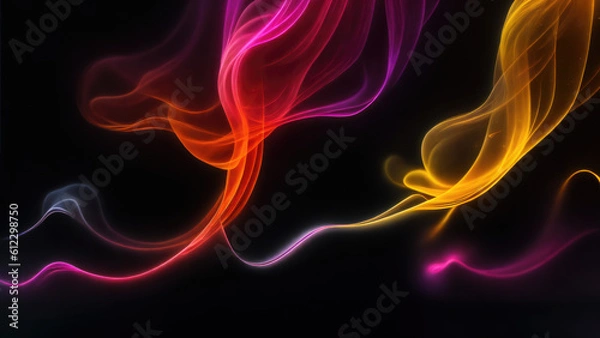 Obraz Abstract background illustration of a smoke color (Generative AI)