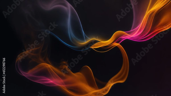 Obraz Abstract background illustration of a smoke color (Generative AI)