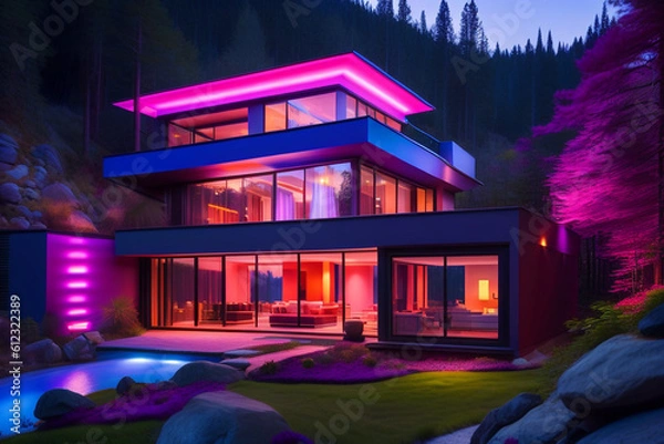 Obraz house in the night