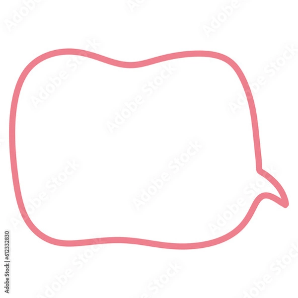 Fototapeta red speech bubble