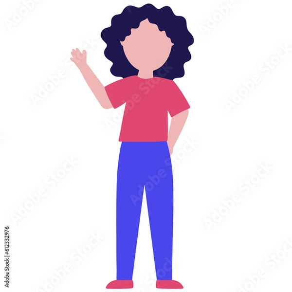 Obraz Flat Woman Character